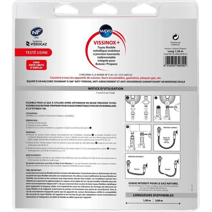 Vissinox Tbv150 Gaz Butane Propane Illimite
