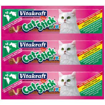 Vitakraft Mini Batonnets Canard/Lapin pour Chats 3 batonnets