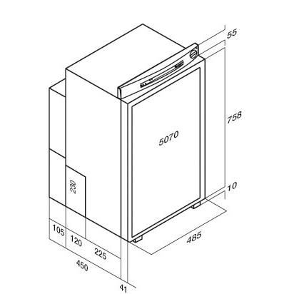 VITRIFRIGO Refrigerateur a Absorption VTR 5070