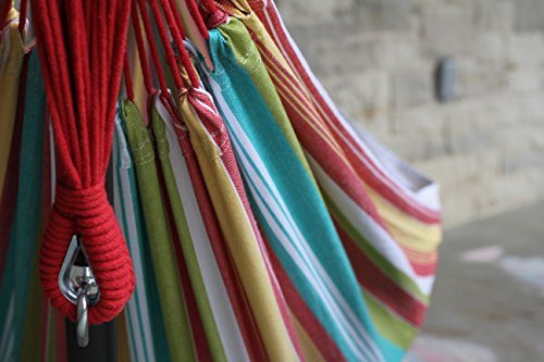 Hamac Double Avec Support Vivere Uhsdo8 26 Coton Multicolore 2 Personnes 250 Cm