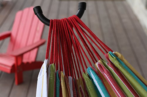 Hamac Double Avec Support Vivere Uhsdo8 26 Coton Multicolore 2 Personnes 250 Cm