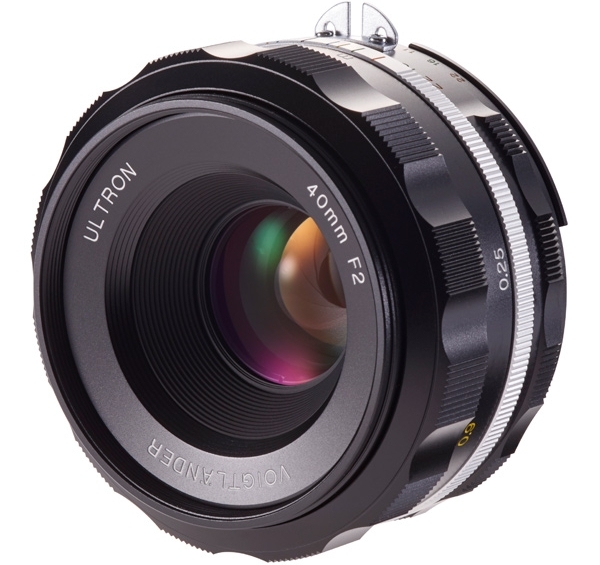 Voigtlander Ultron 40 Mm F/2,0 Slii-s Monture Nikon Ai-s Objectif Photo Noir