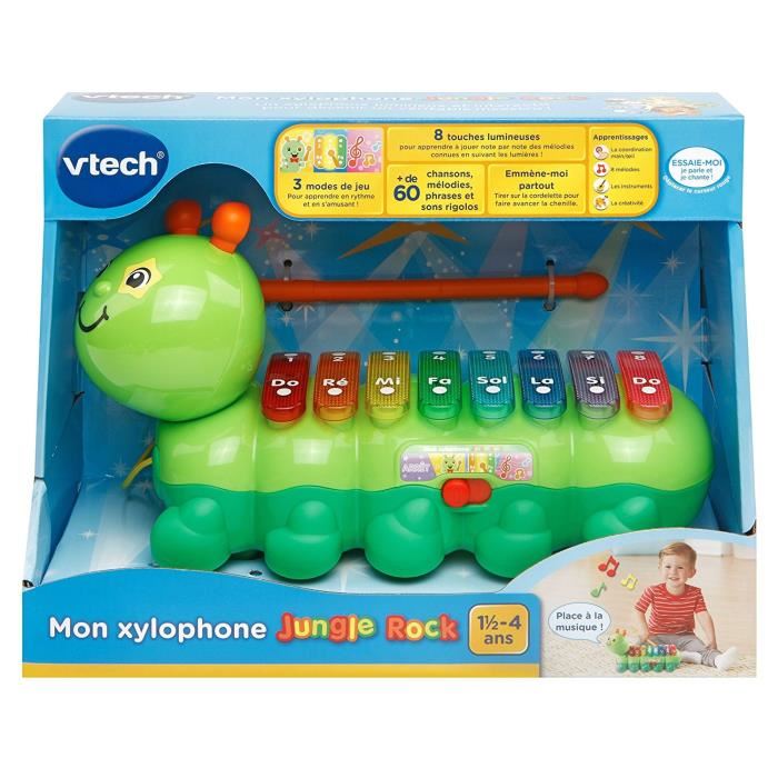 Vtech Baby - Jungle Rock - Xylophone Chenille - Jouet Musical Enfant