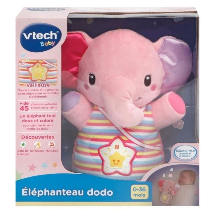 Vtech Baby Veilleuse Elephanteau Dodo Rose