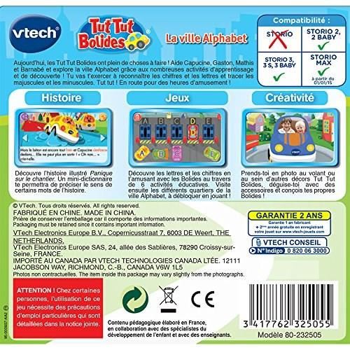 Vtech - Jeu Éducatif Storio - Tut Tut Bolides Ma Ville Alpha
