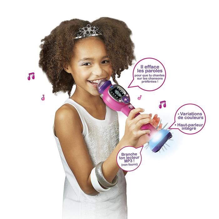 Micro Karaoke Enfant Vtech Kidi Super Star Moov Rose 6 Ans Et 