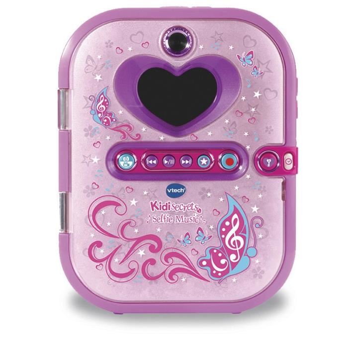 Agenda Electronique Vtech Kidisecrets Selfie Music Rose Avec Lecteur Mp3 Pour Filles De 6 A 12 Ans