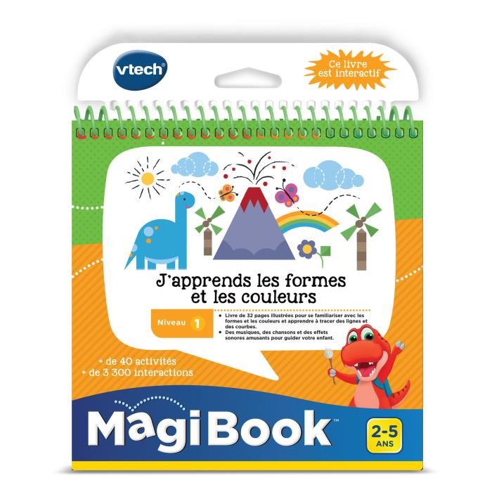 Vtech - Livre Interactif Magibook - Japprends Les Formes Et Les Couleurs