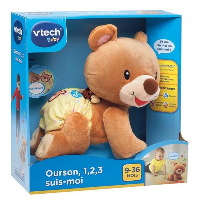 Vtech Baby Ourson 123 Suis Moi Brun