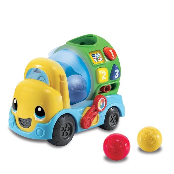 Vtech Baby Ptit Camion Color Mix Vehicule Interactif Garcon 18 Mois Orange Multicolore