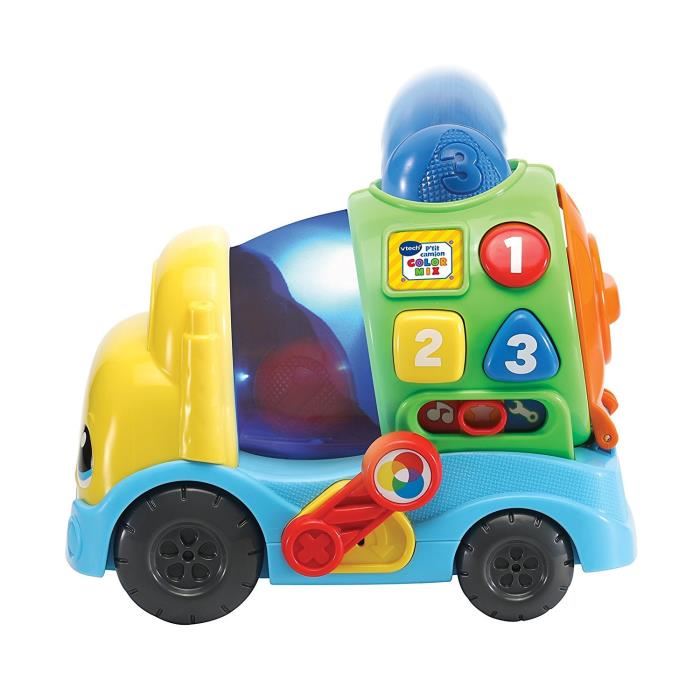 Vtech Baby Ptit Camion Color Mix Vehicule Interactif Garcon 18 Mois Orange Multicolore