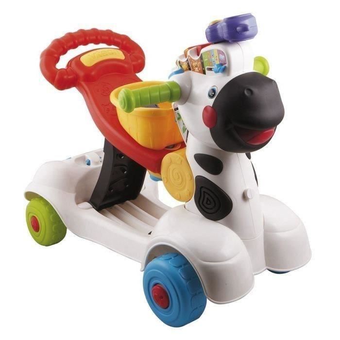 Porteur Trottinette Mon Zebre Rigolo 3 En 1 Vtech Baby - Noir & Blanc - Parlant Et Musical