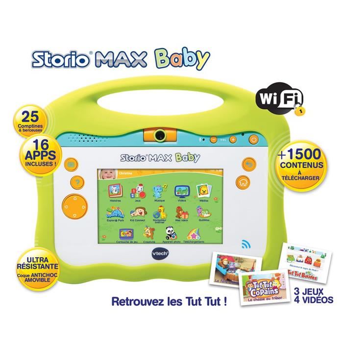 Vtech - Console Storio Max Baby 5 - Tablette Éducative Enfant 5 Pouces - Tut Tut Aventures