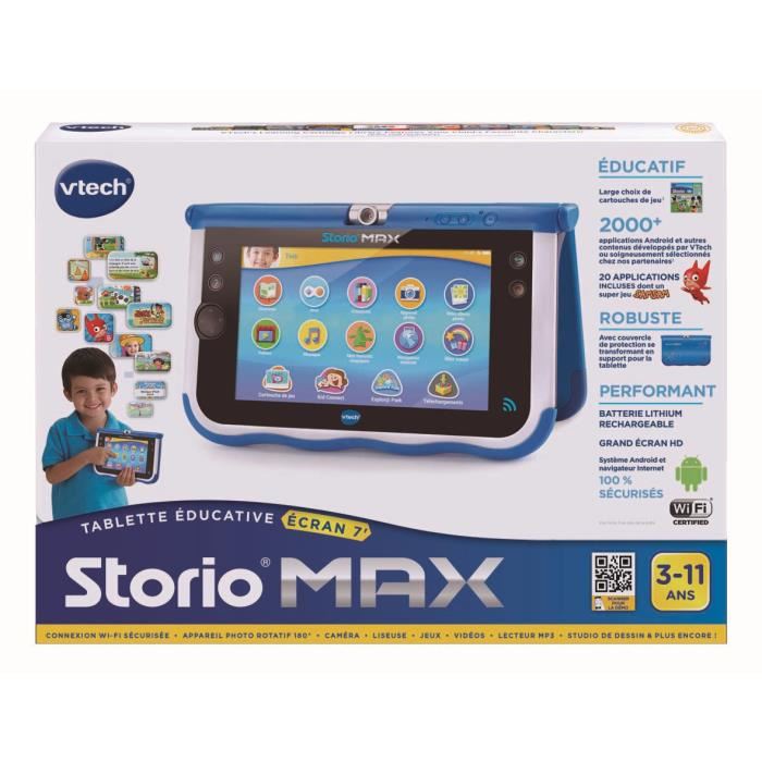 Vtech - Console Storio Max 7 Bleue - Tablette Éducative Enfant 7 Pouces
