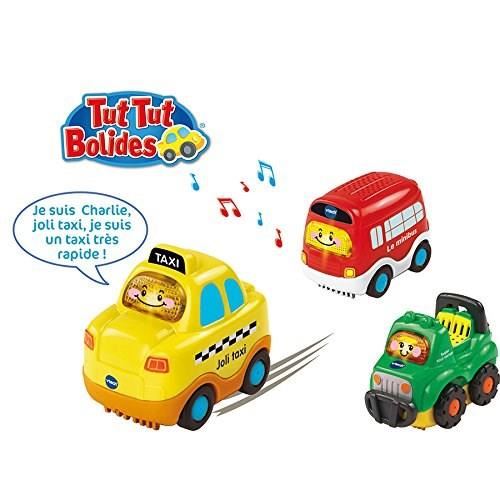 Vtech Tut Tut Bolides Coffret Trio City Berline Depanneuse Ambulance