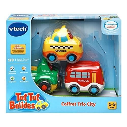 Vtech Tut Tut Bolides Coffret Trio City Berline Depanneuse Ambulance