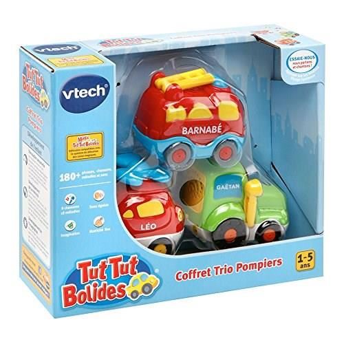 Coffret Trio Secours Vtech Tut Tut Bolides Camion De Pompiers Tracteur Et Helico 1 A 5 Ans