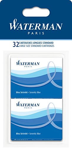 Waterman Lot De 32 Cartouches D'encre Longues - Bleu
