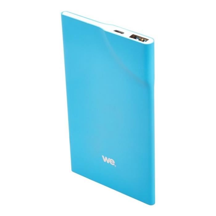 We Batterie Externe 3200mah 1 Port Usb 1a Bouton Tactile Vert