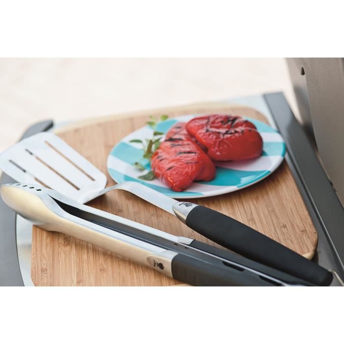 Kit Dustensiles Pour Barbecue Weber Premium Compact Acier Inoxydable