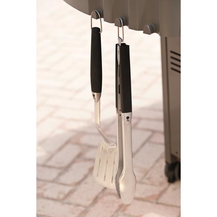 Kit Dustensiles Pour Barbecue Weber Premium Compact Acier Inoxydable