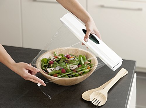 Distributeur De Film Alimentaire - Wenko - Perfect Cutter - Acier Inox - Plastique - Blanc