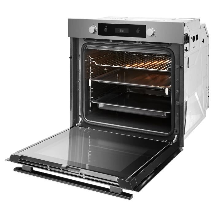 Whirlpool Oakp 02406 Pix Four Electrique Encastrable Multifonction Chaleur Pulsee 73 L Pyrolyse A Inox