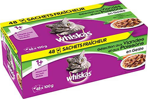 WHISKAS - Terrine du marche - Pour chat - 48X100G