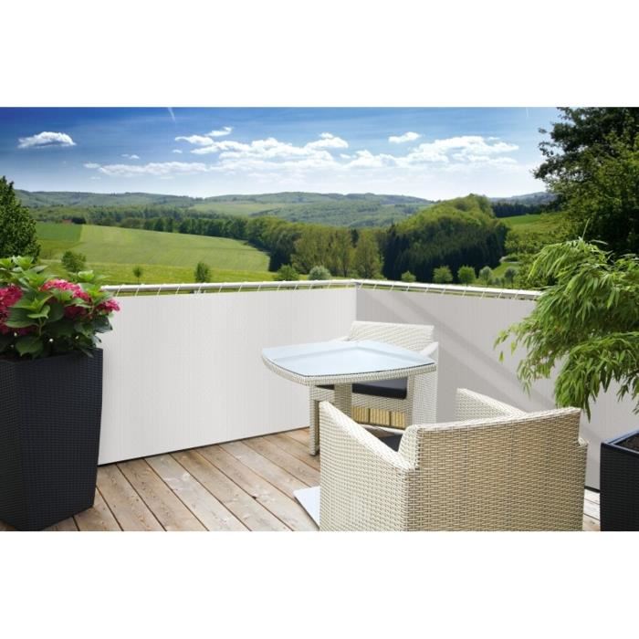 Windhager Occultation Balcon Sylt Occultation 85% - 0,9x5m - Blanc