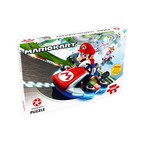 Puzzle Mario Kart Funracer 1000 Pieces Winning Moves Rouge Multicolore Mixte Interieur
