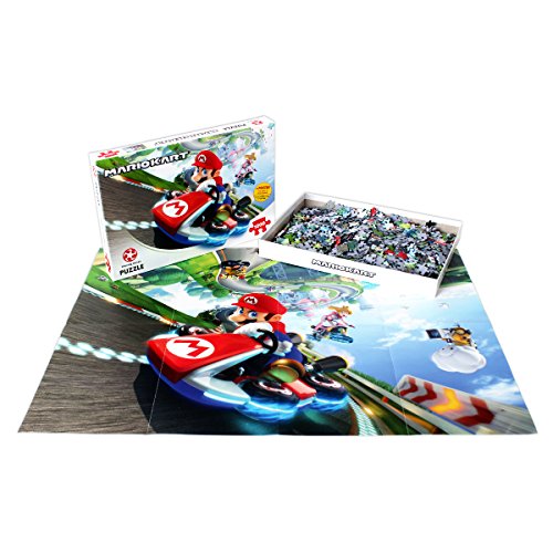 Puzzle Mario Kart Funracer 1000 Pieces Winning Moves Rouge Multicolore Mixte Interieur