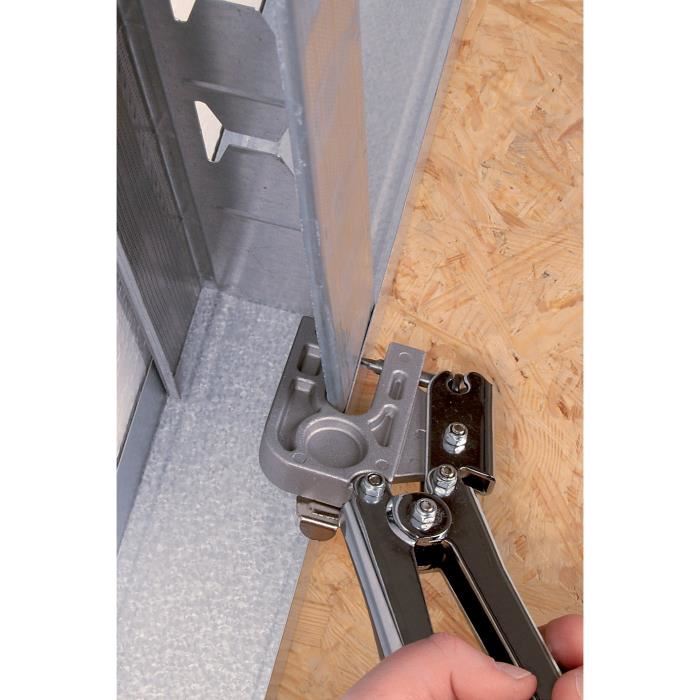 Wolfcraft - Pince A Sertir Pour Profiles Et Rails - Profiles En C Et U - Épaisseur Max. 2x06mm Pour Plaquistes - Ref. 4029000