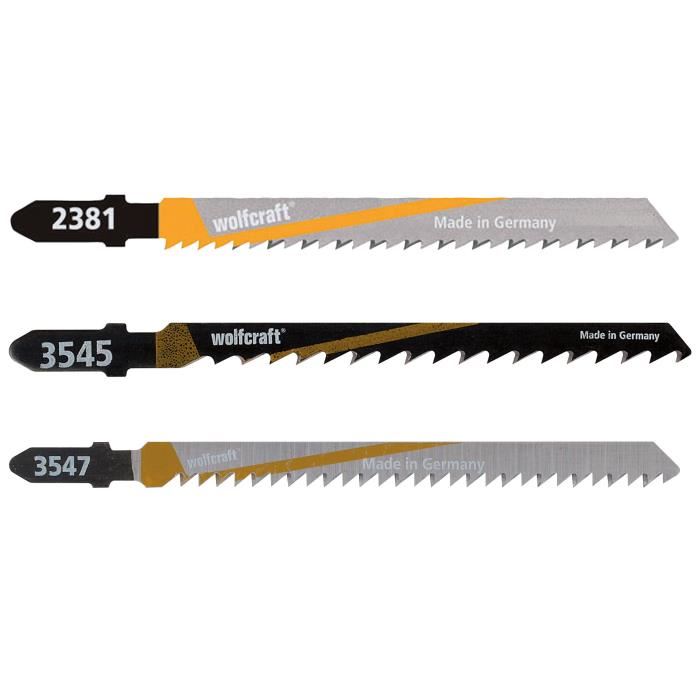 Wolfcraft 3 Lames Scie Sauteuse Pour Cuisine