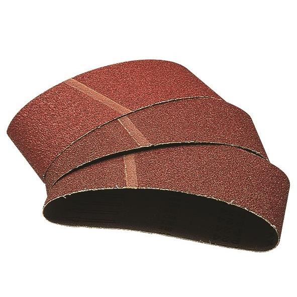 WOLFCRAFT 6 Bandes abrasives - Grain 80 - 75x533  mm