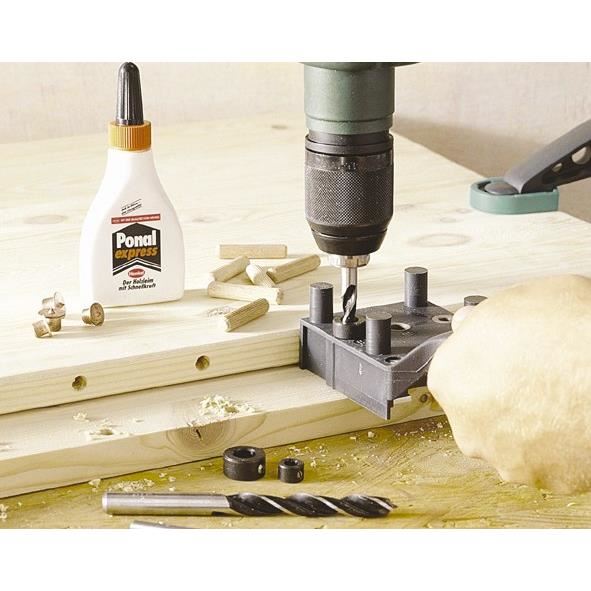 Wolfcraft Coffret Dassemblage Par Tourillons Forets A Bois Butee De Profondeur Et Tourillons 79 Pieces Ref 4645000