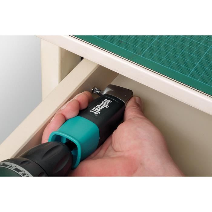 Coffret De Vissage Dangle - Wolfcraft - Kit Pour Percer Et Visser En Angle - 8 Pieces - 1001000