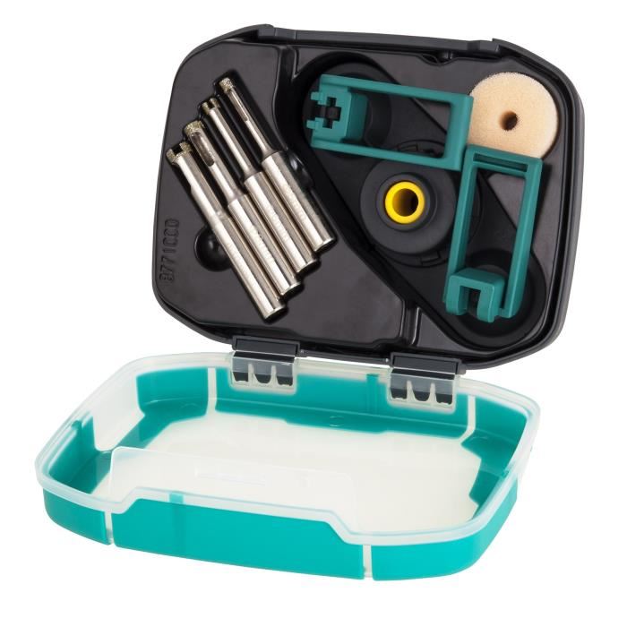 Coffret De 4 Trepans Diamant - Wolfcraft - Diametre 5 6 8 10 Mm - Profondeur De Coupe 30 Mm - 8771000