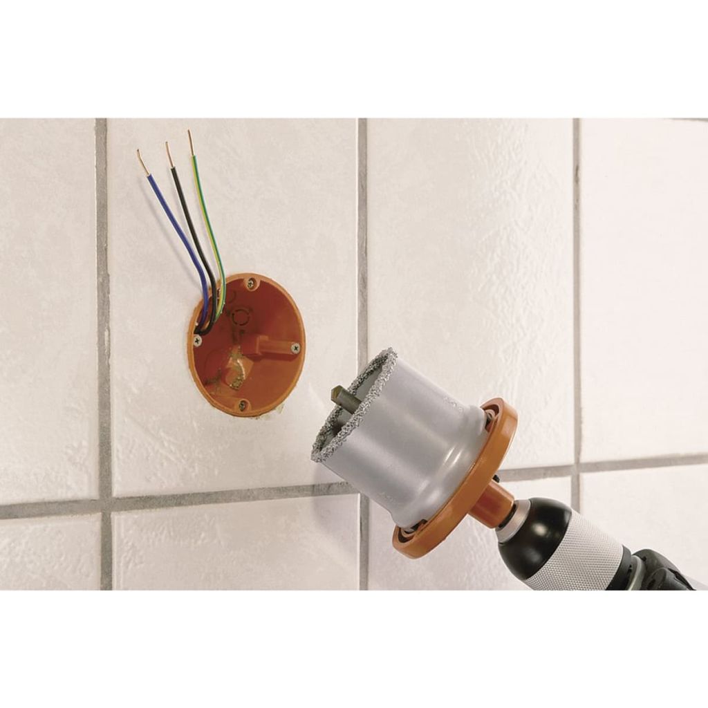 Trepan Multi-lames - Wolfcraft - Diametre 33 53 73 83 Mm - Profondeur De Coupe 55 Mm Foret Centreur - 3478000