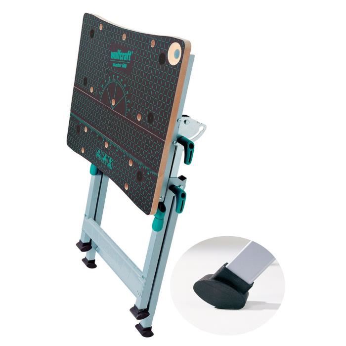 WOLFCRAFT Master 600 Etabli de serrage a hauteur reglable