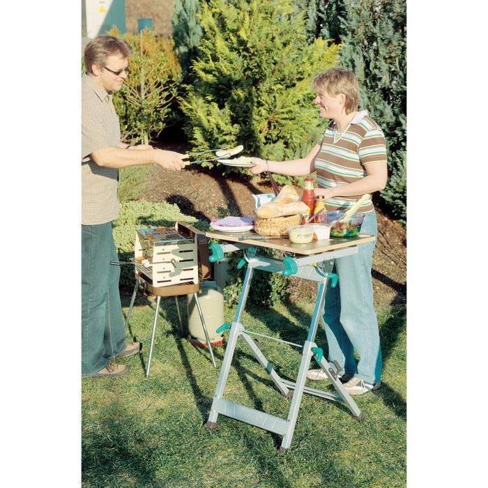 Wolfcraft Master 600 Etabli De Serrage Modulable Et Reglable En Hauteur Ref 6182000