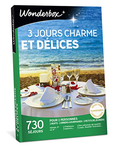 Wonderbox Coffret Cadeau Pour Deux 3 Jours Charmes Et Delices 960 Sejours Enchanteurs Chambre Dhotes Hotel 4