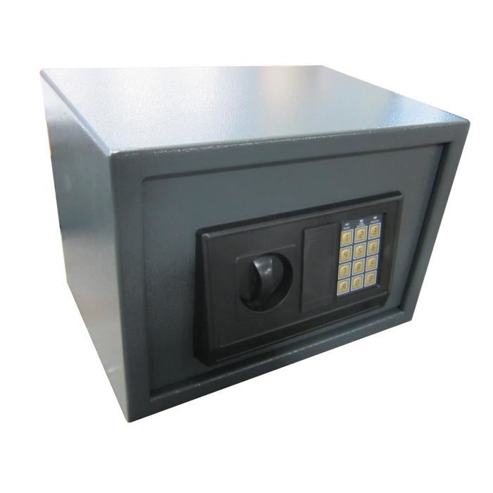 WORKMEN SECURITY Coffre fort electronqiue a code 16L 25x35x25 cm