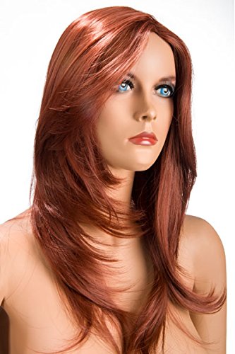 World Wigs Perruque Rousse Longue Avec Degrade Sur Les Pointes