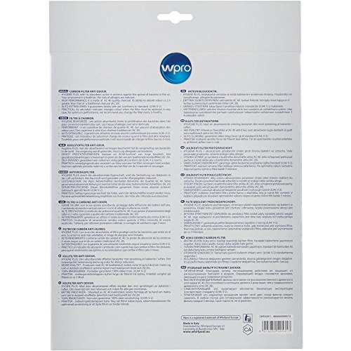 Filtre A Charbon Wpro Chf0291 Pour Hotte Diametre 195 Mm H 33 Mm 265 Gm²