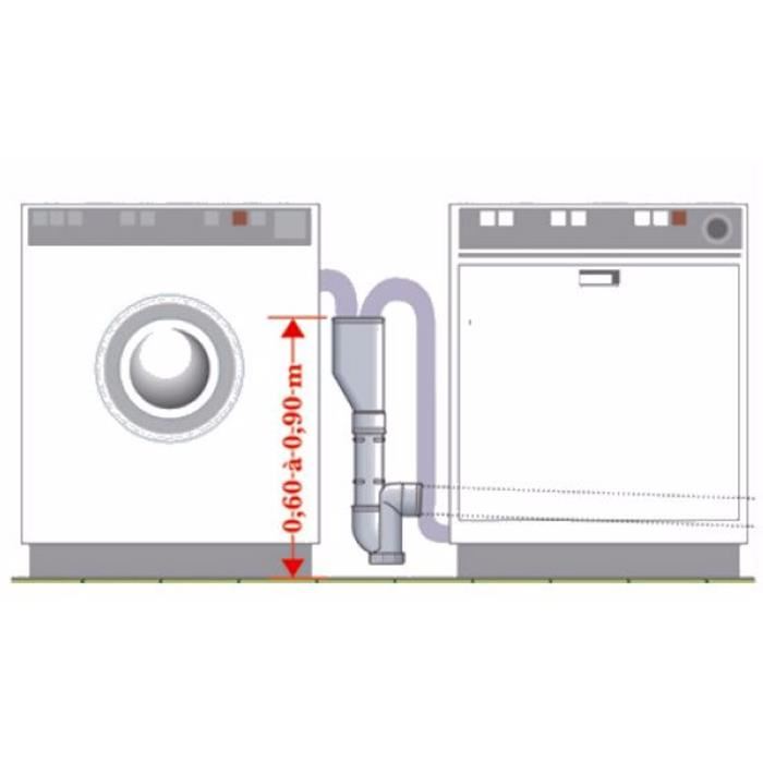 Whirlpool Y D'evacuation D'eau Wpro Dep 101 - Tube Double Evacuation Ll+lv