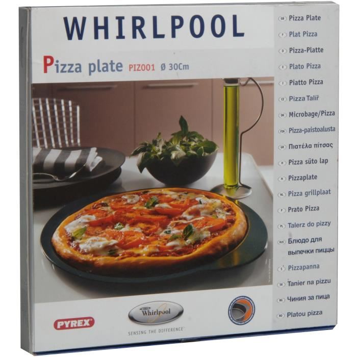 Plat A Pizza Universel Wpro Piz001 Diametre 30cm Antiadhesif Poignees Antiderapantes