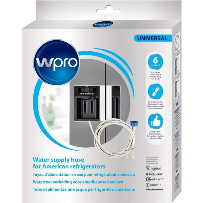 Wpro Ukt002 Kit Rallonge Filtration Pour Refrigerateur Americain