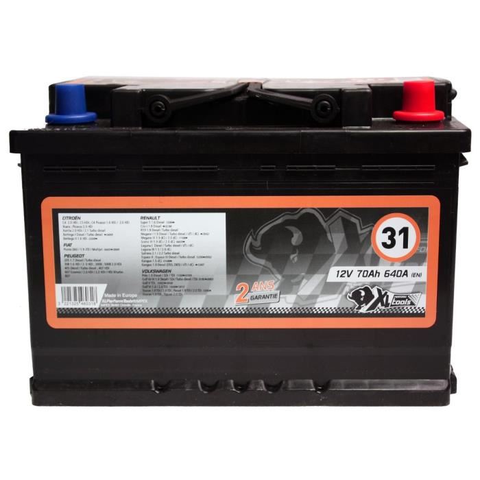 XL PERFORM TOOLS Batterie XL31 640A 70Ah