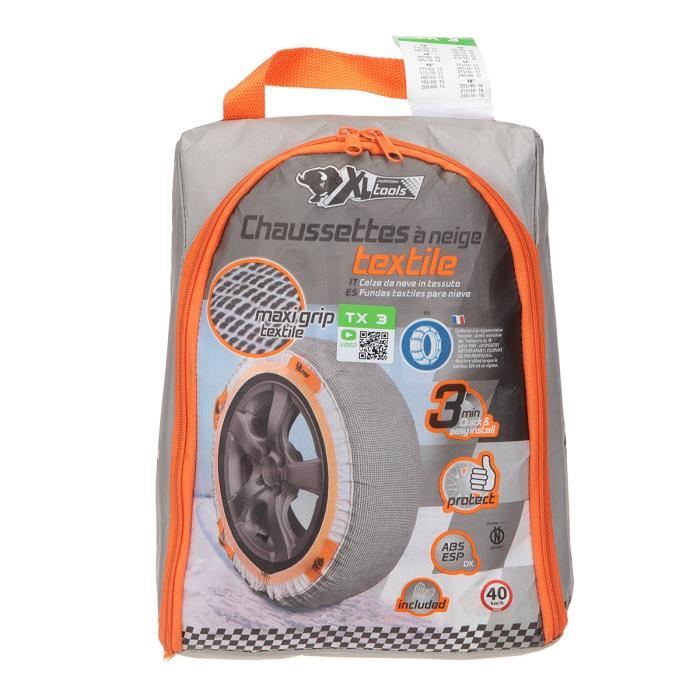 Xl Perform Tools Chaussettes A Neige Chaînes Textiles Tx3