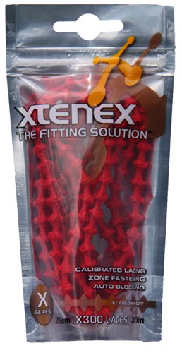 Xtenex Lacets autobloquants 75 cm rouge Accessoires Lacets